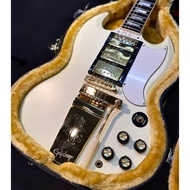 Epiphone Inspired by Gibson Custom Shop 1963 SG Custom Reissue in Classic White VOS with Maestro Vib