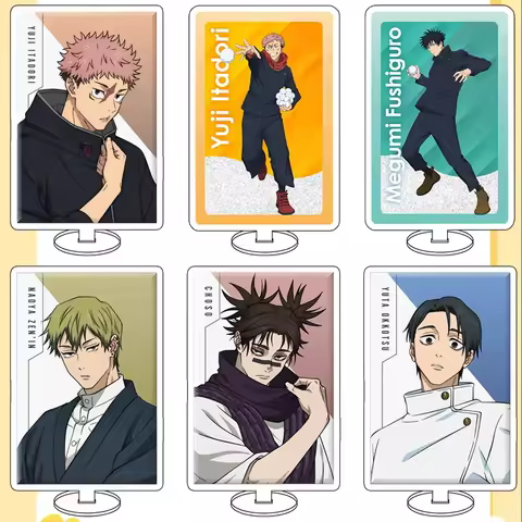 Anime Jujutsu Kaisen Itadori Yuji Fushiguro Megumi Okkotsu Yuta Zenin Naoya 15cm Acrylic Stand Perip