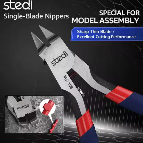 Stedi MS-106/108 Thin Blade Pliers Nipper with Protective Cover Assembly Model Building Cutter for M