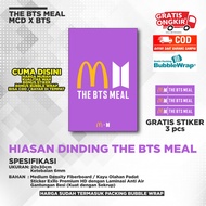 THE BTS MEAL MCDONALD X BTS COLLABORATION WALL DECORATIONS