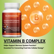 Vitamin B Complex (B1, B2, B3, B6, B12) Increases Energy and Immunity