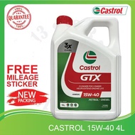 MINYAK HITAM ORI CASTROL GTX 15W-40 FOR PETROL / DIESEL ENGINE OIL PROTON FORD MAZDA ISUZU MITSUBISH