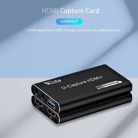 USB Video Capture HDMI Video Capture Card USB3.0 Audio Video Capture 1080P for TV PC PS4 Game Live S