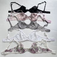 [Size 32A, 32B, 32C, 32D...] Bra with non-padded underwire - See-through bra with many designs to ch