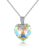 Love Jewelry Ready Stock Elements Swarovski Crystal Necklace Valentine's Day Women Use Simple Europe