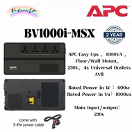 APC Easy UPS, 1000VA, Floor/Wall Mount, 230V, 4x Universal outlets, AVR APC BV1000I-MSX