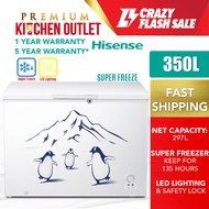 【OWN TRUCK DELIVERY】Hisense 350L Chest Freezer FC428D4BWYS | Klang Valley Only | Peti Beku | Peti Sejuk