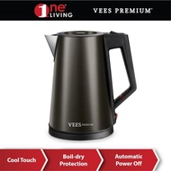 Vees Premium 1.7L Electric Jug Kettle VJK-W4178US -BLK