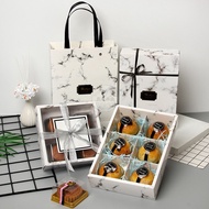 月餅包裝袋 月餅 包裝盒 Factory Direct Sales 80G Drawer Type Mooncake Gift Box Marble Egg Yolk Pastry Gift Box 