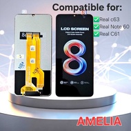 Lcd Realme note 60/ Realme c63/ realme c61 fullset touchscreen Original Tested Guaranteed