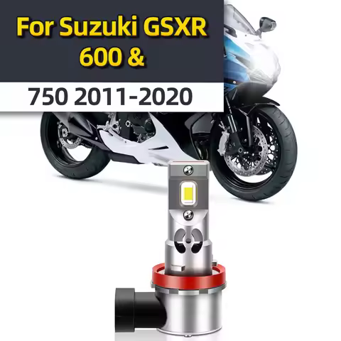 Motorcycle H11 H7 LED Headlight For 2011-2020 Suzuki GSXR 600 & 750 Motorbike 6000K LED Headlamp Bul
