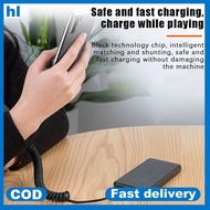 hl 120W USB-C Fast Charging Cable, 6A Spring Telescopic Car Charger for Phones ph