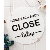 Acrylic OPEN CLOSE Shop Door | Acrylic Board Raised Open Close Shop | Acrylic OPEN CLOSE Shop SIGN