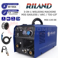 (2 YEAR WARRANTY) RILAND MIG135DE 3-IN-1 GASLESS MIG WELDING MACHINE ARC MMA / TIG LIFT (SESUAI BESI