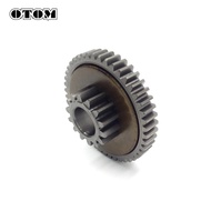 OTOM 45T Motorcycle Engine Parts Start Double Gear Big Friction ZS177MM or ZONGSHEN NC250 RX3 KAYO