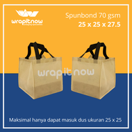(Isi 20 pcs) Tas Spunbond 25x22x24 25x25x27.5 Tas 35x25x15 Standing Handle Tas Souvenir Tas Box Kant