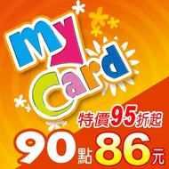 SOFTWORLD 智冠科技 MyCard 90點 點數卡 (95折起) -數位下載版