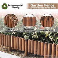 MXH Antiseptic Garden Fence Carbonized Outdoor Wooden Fence Balcony Garden Fence Wooden Fence FOVH