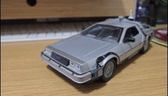 回到未來時光車合金模型