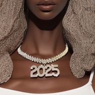 NEX Fashionable 2025 Pendant Necklace Gold Plated for Music Festival Goers