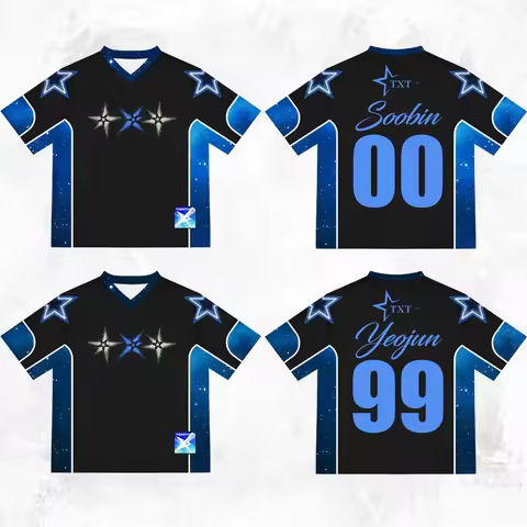 Hot Selling TXT World Tour K-Pop 3D T-shirt, Summer Unisex Popular Top, Outdoor Sports Training Suit