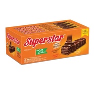Superstar Wafer Triple Cokelat Isi 20 / Superstar Wafer 1 Box