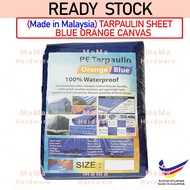 6' X 9' High Quality Blue Orange Canvas Tarpaulin Sheet Tarpaulin Canvas Sheet