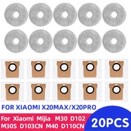 Dust Bags Compatible For Xiaomi Robot Vacuum(X20 Max/D109GL/X20Pro) For Xiaomi Mijia M30 M30S M40 Mo