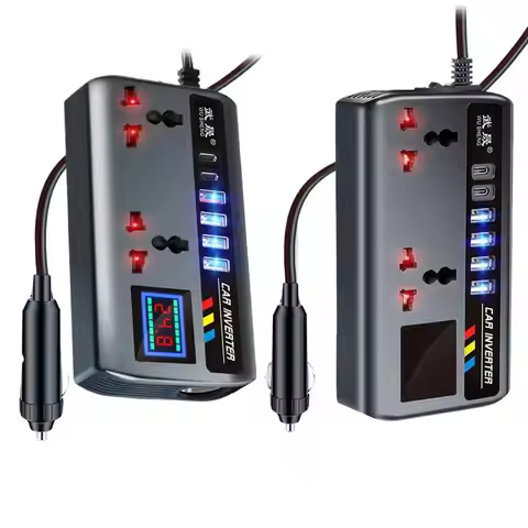 12V/24V To DC220V 200W USB/PD/Type-C Chargers Car Inverter Converter QC 3.0 Power Adapter 200W Car I