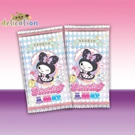 [DelicationS] Sanrio Kuromi Hello Kitty Shining Card Cartoon My Melody Cinnamoroll Collectible Game Trading Card Children Toy Christmas Gift