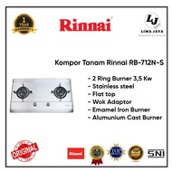 Kompor Gas Tanam 3 Tungku Rinnai RB-712N-S Kompor Tanam Rinnai