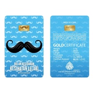 Gold Bar 0.5g Bulan Kesedaran Kesihatan Lelaki (Movember)