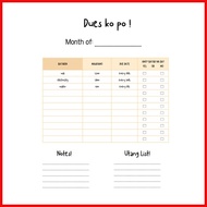 § MONEY TRACKER NOTEBOOK/CASH FLOW/DUES TRACKER/IPON CHALLENGE NOTEBOOK