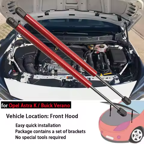 for Opel Astra K 2015-2021 for Buick Verano GS Hatchback Front Hood Bonnet Modify Gas Struts Lift Su