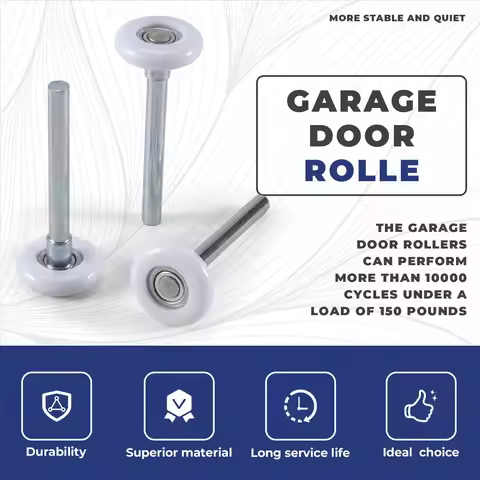 A58Z 12Pack 2 Inches Garage Door Rollers, 6200ZZ Bearing Nylon Garage Door Roller,for Residential an