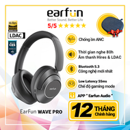 Tai nghe chụp tai bluetooth EARFUN Wave Pro chống ồn ANC âm thanh Hires LDAC thời gian nghe nhạc 80h