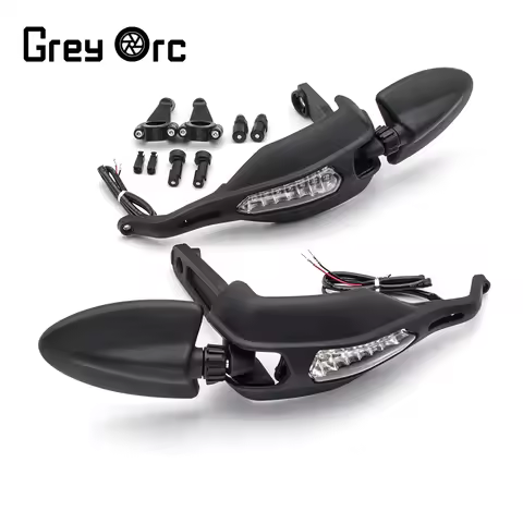 For DUCATI 796 Hypermotard 1100S 2009 2010 Handlebar Protector with Turn Signal Light Lamp and Mirro