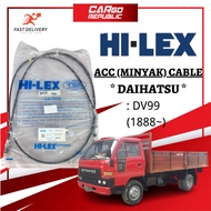 Daihatsu DV99 (1888~) Acc Elerator Cable (Minyak Cable) (Acc Cable) 100% Brand New HI-LEX TSK