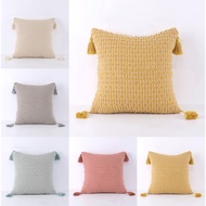 30x50 40x40 45x45 50x50 cm Geometric Art Knitted Tassels Soft Cushion Cover Cotton Linen Throw Pillow Case Home Sofa Room Car Office Chair Decor