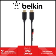 BELKIN High Speed HDMI Cable with Ethernet and 4K Supported ( 2 Meter ) - HDMI-to-HDMI - Black (Barc