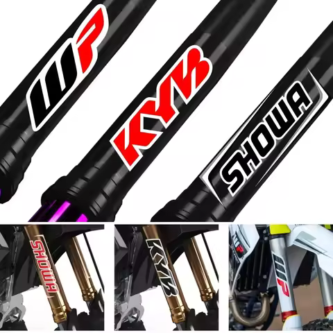 Reflective Motocross Motorcycle Sticker Fork Kyb Wp Suspension Showa Decals For Yamaha Honda Suzuki 