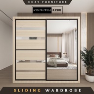 🔥HOT SELLING WARDROBE🔥 SLIDING ALMARI🔥 4/5/6/8ft x 8ft Almari Sliding Door Wardrobe❤️Mirror Wardrobe