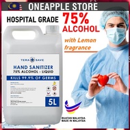 [MSIA STOCK] SANITIZER LIQUID 5L - 75% ALCOHOL CLINICAL GRADE MULTI PURPOSE