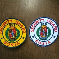 ☌ ❖ ♟ SOSIA and PADPAO LOGO/PATCH FOR SECURITY GUARD