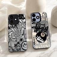 X56 - Casing hp For REALME NOTE 80 70 60 60x 50 C53 C51 Matte Hard Premium Case Stussy Black Ball Mo