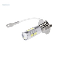 【3C】 H3 10 LED 5630 SMD White Fog LED Auto Bulb Tail Turn Driving Light for  Beam