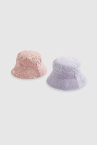 หมวกเด็ก Mothercare Pink Sunsafe Fisherman Hats - 2 Pack HD677