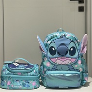 Australia Smiggle School Bag Kindergarten Blue Stitch Backpack First Grade Backpack Multifunctional 