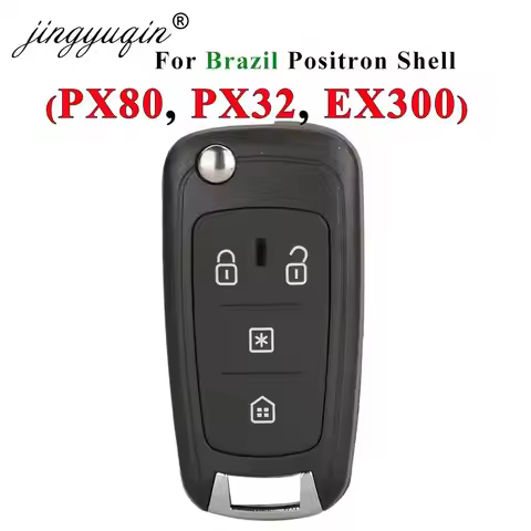 jingyuqin Car Key Shell Housing For Brazil Positron Flex PX80 Double Alarm 293 PX32 EX300 330 360 AK