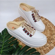 Lace-up Cut Shoes Cut Wedge Shoes